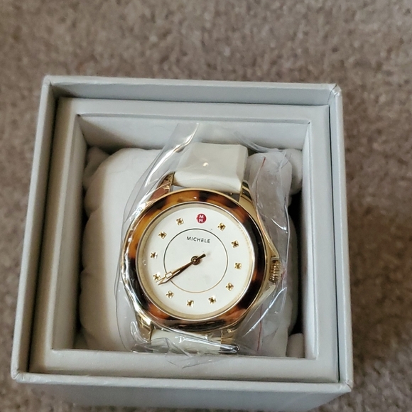 Michele host pick   ivory cape  watch new gorgeous boxed etc warranty last one - Picture 7 of 13